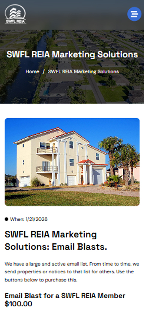 Modern multi-family apartment building photo featured on SWFL REIA mobile view