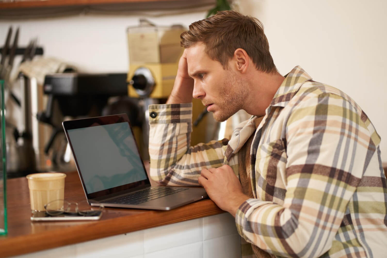 Small business owner missing online customers due to the absence of a professional website.